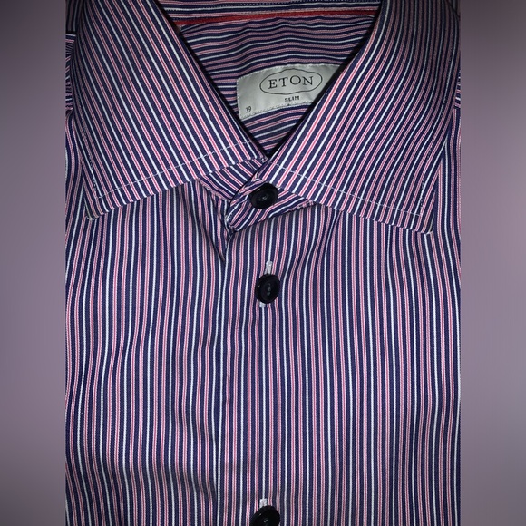 Eton slim fit dress shirt size 15.5 - Picture 6 of 6